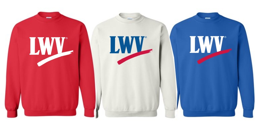 Crewneck Sweatshirt – Choice of Red, White or Blue | Tshirts By Cleo