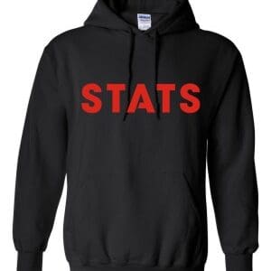 Black Hooded Track Sweatshirt