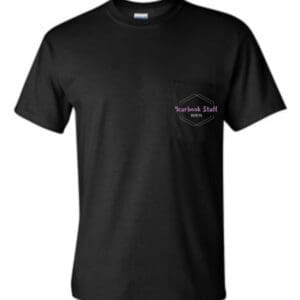 Black Short-Sleeve Pocketed T-Shirt