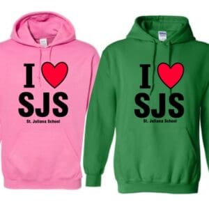 Hooded "I ♥ SJS" Sweatshirt - Choice of Color