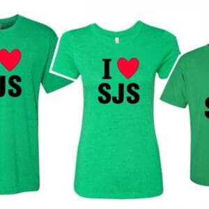 SJS Green Triblend Short-Sleeve Tee - Choice of Youth, Ladies or Unisex Fit