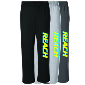 Open Bottom Sweatpants - Vertical Logo