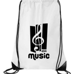 White Drawstring Bag