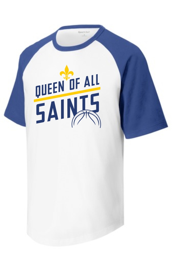 Basketball Colorblock Raglan Short-Sleeve Jersey Tee