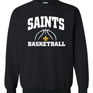 Black Crewneck Basketball Sweatshirt