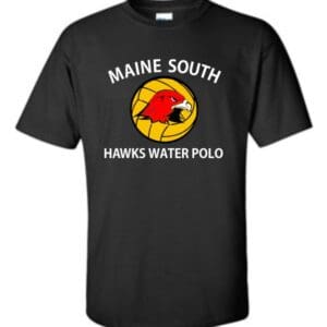 Full-Front Black Short-Sleeve Tee