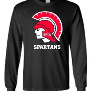 Black Long-Sleeve T-Shirt - Regular or Glitter Print