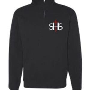 Black Quarter-Zip Pullover