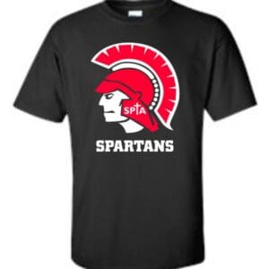 Black Short-Sleeve T-Shirt - Regular or Glitter Print