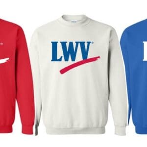 Crewneck Sweatshirt - Choice of Red, White or Blue