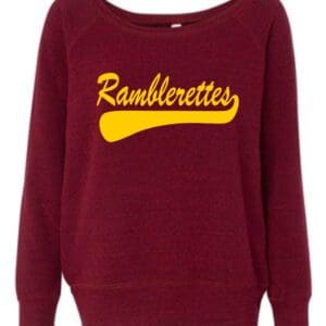 Ladies Wide-Neck Tri-Blend Sweatshirt