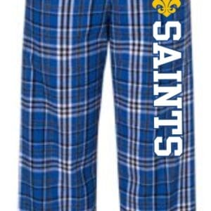 Royal/Black Flannel Pants