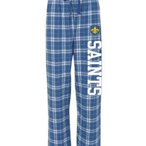 Royal/Silver Flannel Pants
