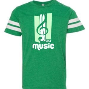 Vintage Green Sleeve Striped Tee