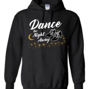 Black Hooded Pullover Sweatshirt