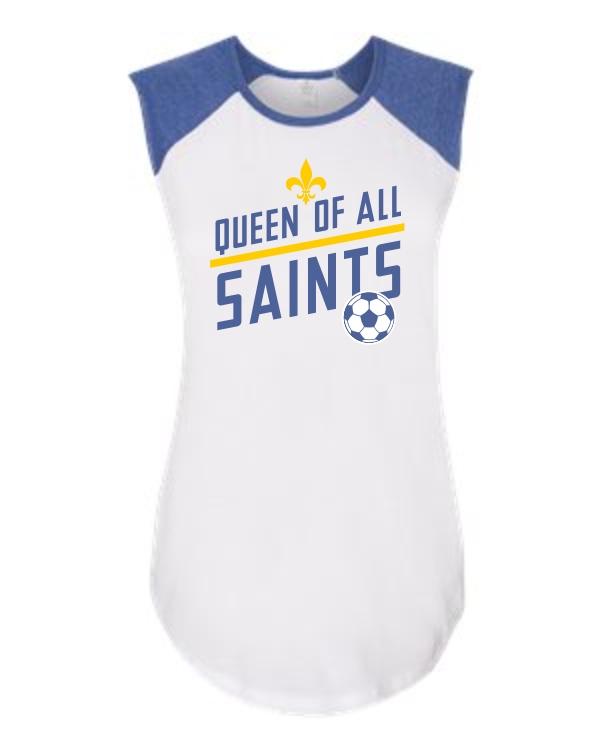 Ladies Cap Sleeve Soccer Tee