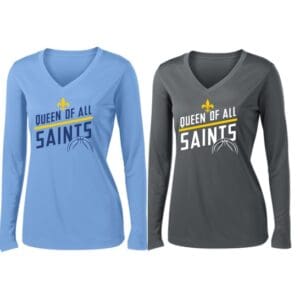 Ladies Basketball Long-Sleeve Performance V-Neck