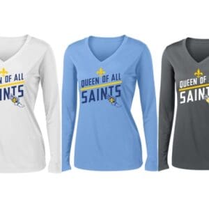 Ladies Track & Field Long-Sleeve Performance V-Neck - Choice of Color