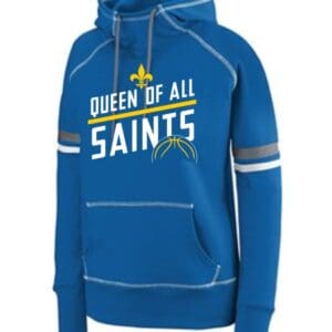 Girls/Ladies Striped Sleeve Basketball Hoodie