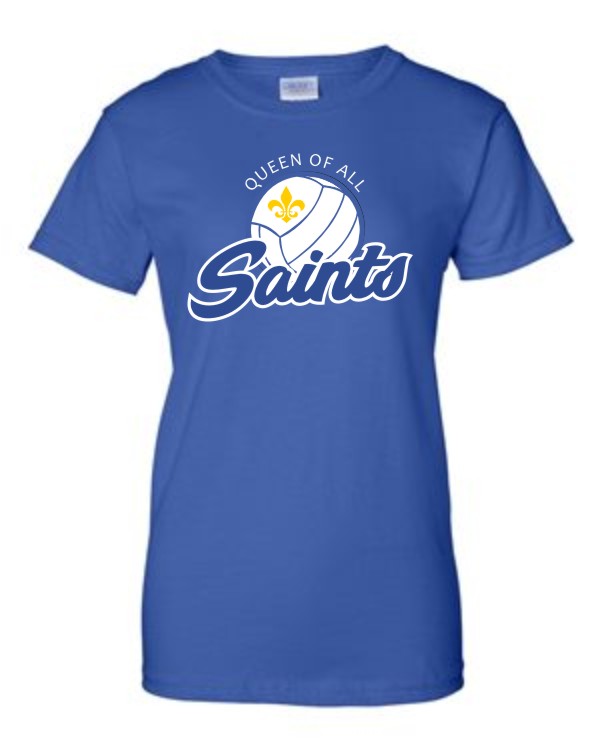 Royal Short-Sleeve Volleyball Ladies Tee