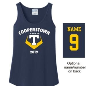 Ladies Cotton Tank Top - Optional Name and Number on Back