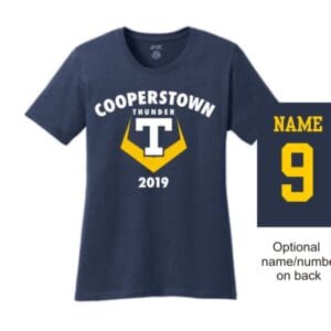 Ladies Cotton Tee - Optional Name and Number on Back