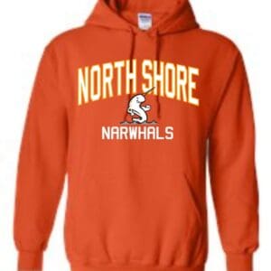 Orange Hooded Sweatshirt