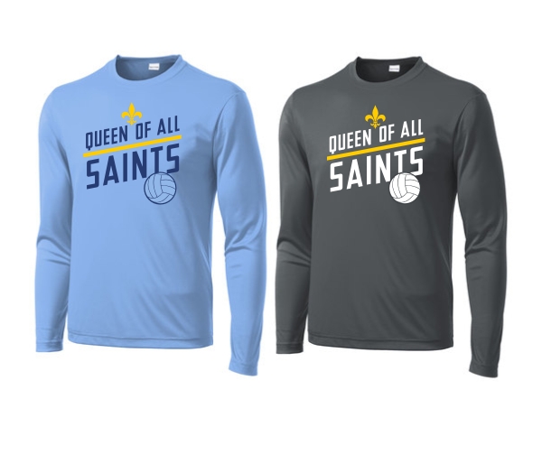 Volleyball Long-Sleeve Performance Tee - Choice of Color