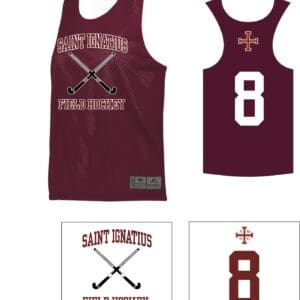 Maroon Ladies Reversible Mesh Tank