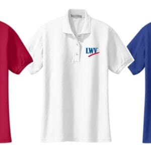 Ladies Cotton Polo - Choice of Red, White or Blue