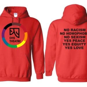 Red Hooded Sweatshirt