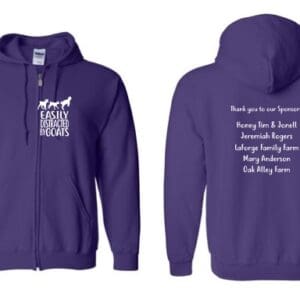 Purple Full-Zip Sweatshirt