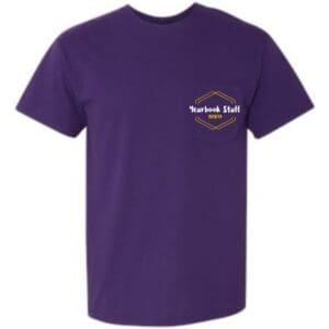 Purple Short-Sleeve Pocketed T-Shirt