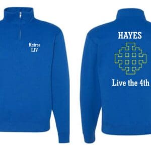 Royal Blue 1/4 Zip Sweatshirt - Choice of LIV or LV Logo