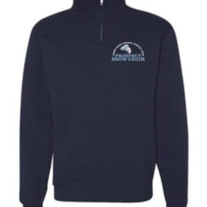 Navy Blue Quarter Zip Sweatshirt