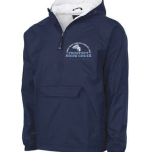 Navy Blue Quarter Zip Windbreaker