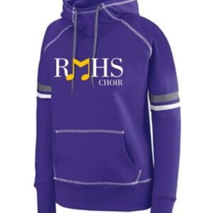Ladies Striped Sleeve Hoodie