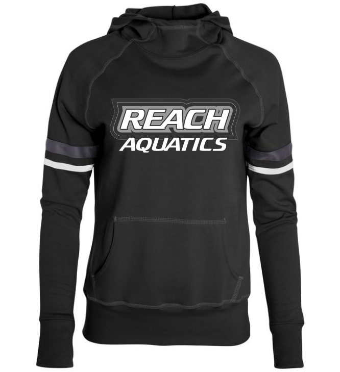 Girls/Ladies Striped Sleeve Hoodie