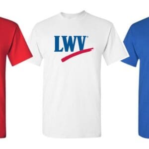 Short-Sleeve T-Shirt - Choice of Red, White or Blue