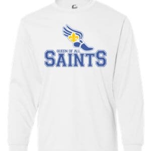 White Long-Sleeve Track Tee